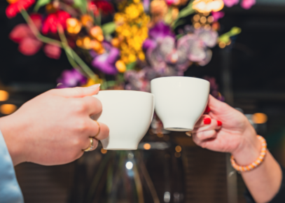 Koffie drinken bij Bildning